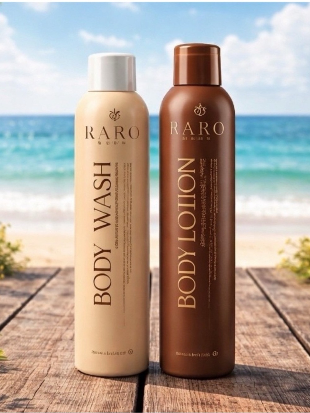 RARO SKIN - Body Wash and Body Lotion Duo